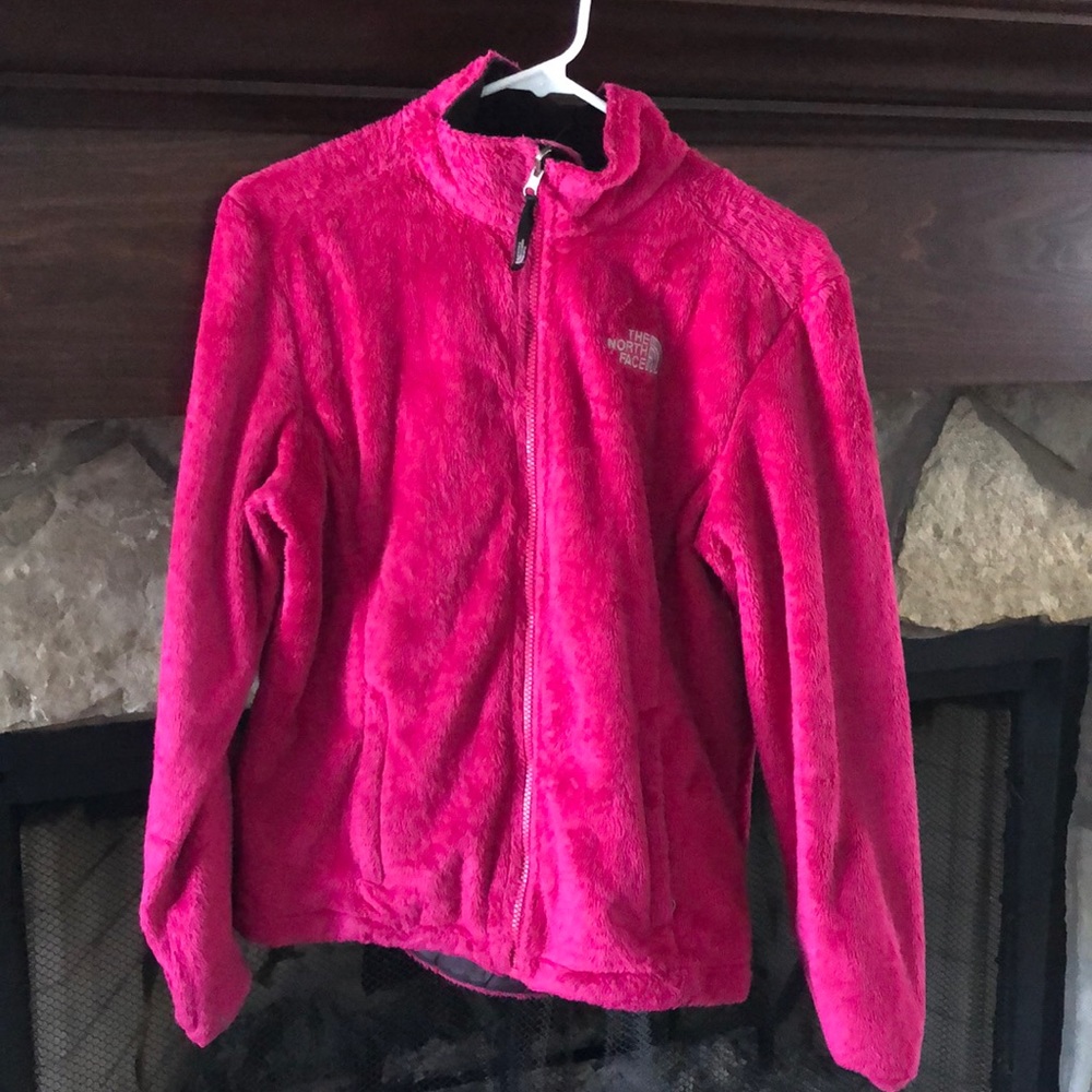NORTH FACE PINK ZIP UP